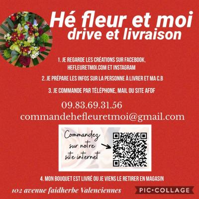 Commande de fleurs bouquet noël Valenciennes Hé fleur et moi fleuriste à distance et livraison sur Valenciennes Hainaut Nord